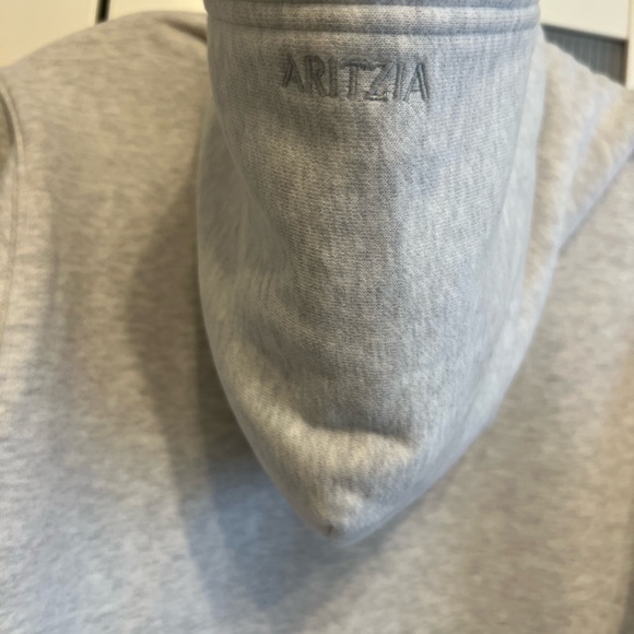 Aritzia Light Gray Sweatfleece Hoodie - Picture 3 of 4